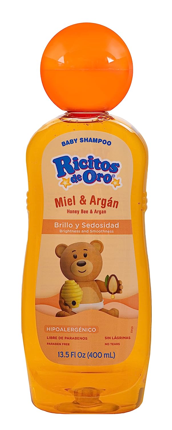 Ricitos de Oro, Baby Shampoo Cleansing and Lightening Baby Shampoo with Chamomile, Paraben Free, Hypoallergenic 2-Pack of 13.5 FL Oz Each, 2 Bottles - Image 3